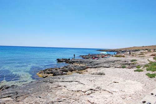 Spiaggia di Felloniche nel Salento