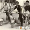 Via XXIV Maggio a Morciano di Leuca...anni '60 - In Vespa e Moto.