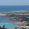 Litorale Marine di Salve (Quanti bagnanti !!!). Nel Salento