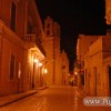 Centro storico di Morciano di Leuca, foto scattata di sera fine 2008. Morciano di Leuca nel Salento.