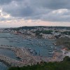 Pomeriggio di natale 2004 a Santa Maria di Leuca. Scorcio del porto dal belvedere del Santuario