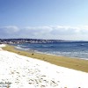 Neve sulla spiaggia di Pescoluse. 