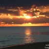 Tramonto a Pescoluse sulla spiaggia delle Maldive fine Novembre 2004