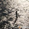 il Cristo di Varano statua immersa nel lago di Varano nel Parco Nazionale del Gargano 8 ottobre 2006.