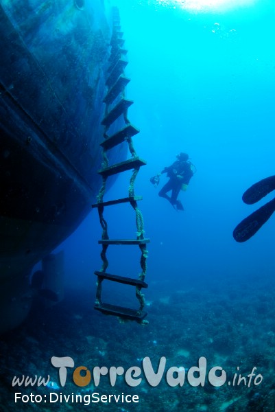 Relitto Torre Vado - immersioni subacquea