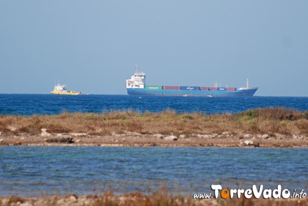 nave incagliata sulle secche di Ugento