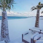 spiaggia lido venere innevata