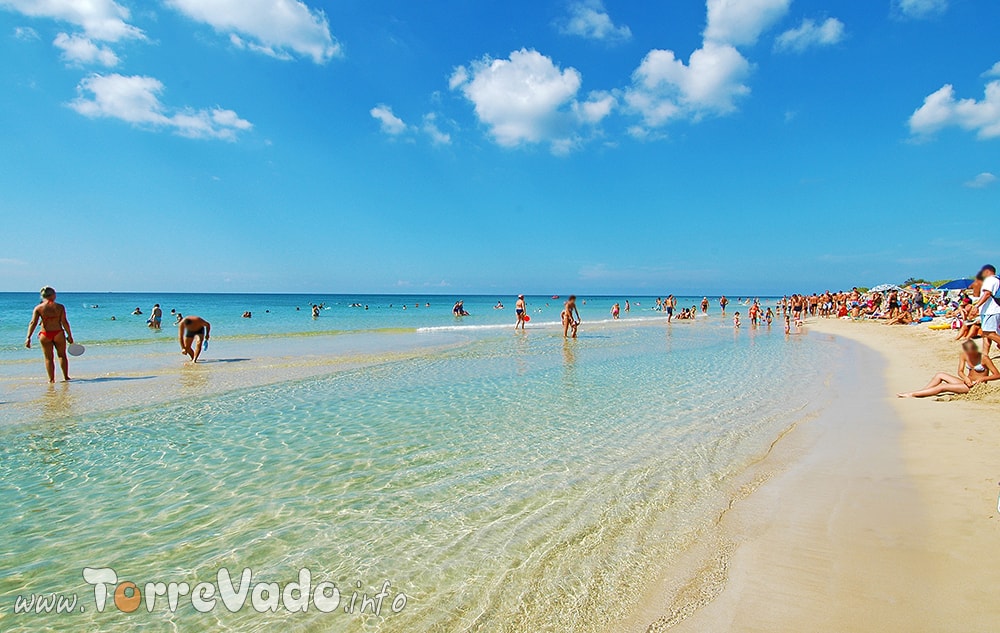 La spiaggia di Pescoluse nel Salento