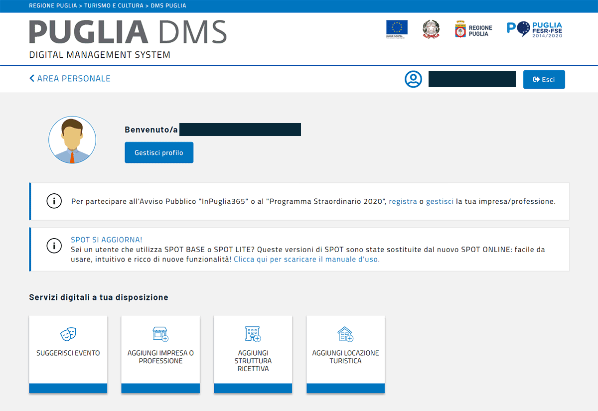 Cis Puglia, DMS Accesso