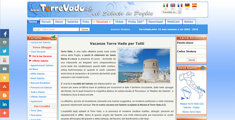 TorreVado.info Versione 2007